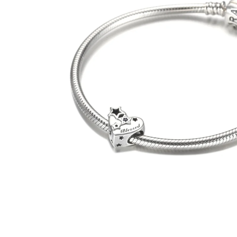 (imagine pentru) PANDORA Pandantiv Inimă Recunoscătoare și Stele - 799527C01 - Vizualizare 5