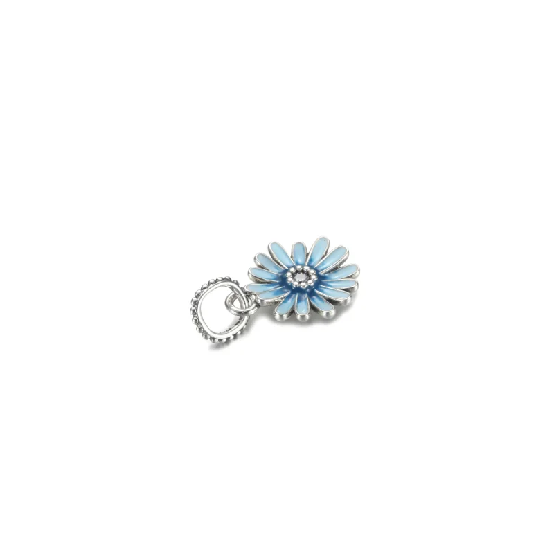 (imagine pentru) PANDORA Pendul bleu cu floare de margaretă - P-D-3458 - Vizualizare 3