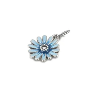 (imagine pentru) PANDORA Pendul bleu cu floare de margaretă - P-D-3458