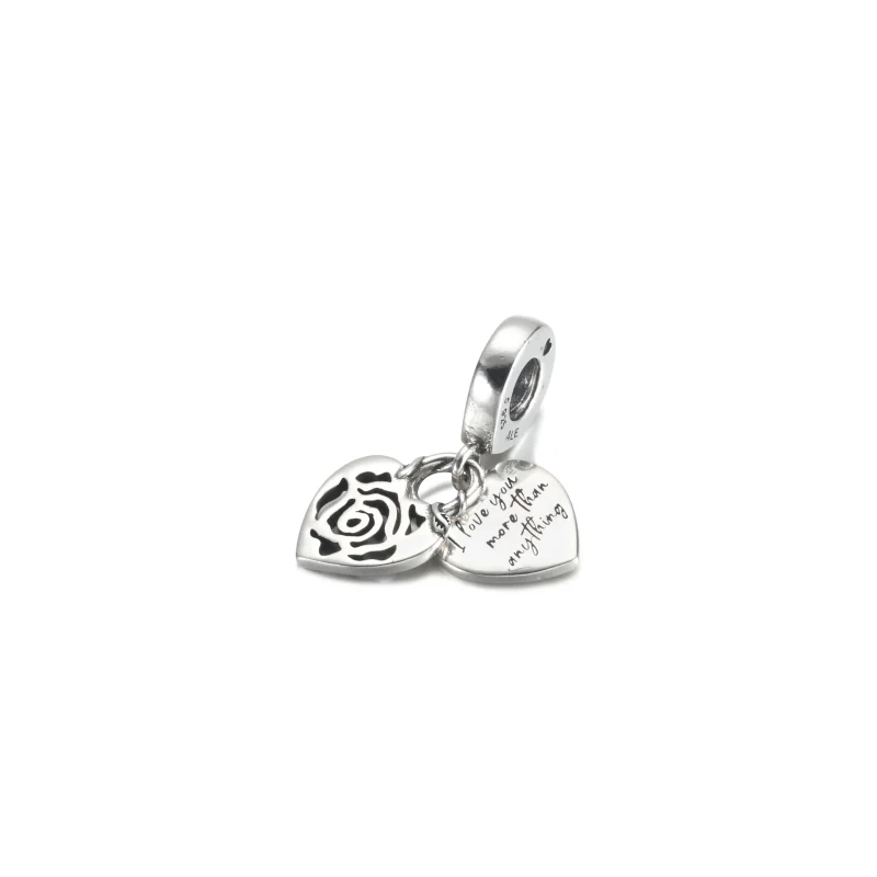 (imagine pentru) PANDORA Rose Pendulă Lacăt Inimă - 790086C00 - Vizualizare 2