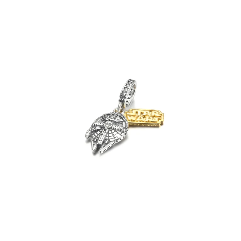 (imagine pentru) PANDORA Star Wars Pandantiv Pandantiv Millennium Falcon - 769504C01 - Vizualizare 3