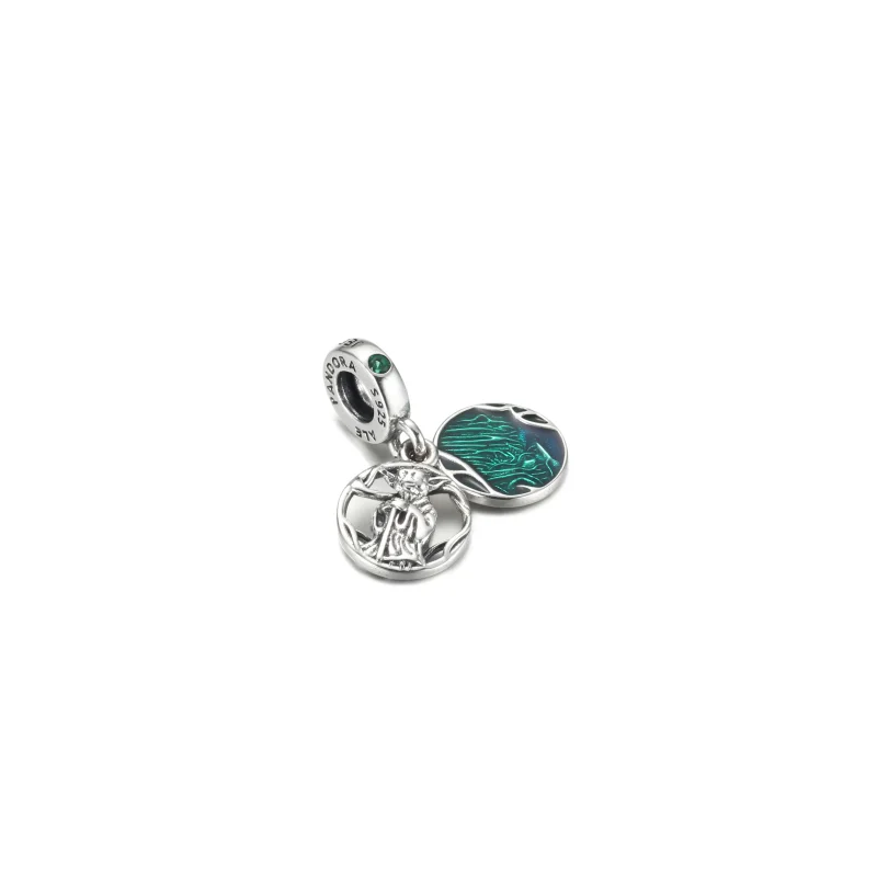 (imagine pentru) PANDORA Star Wars Yoda Dangle Charm - 799501C01 - Vizualizare 2