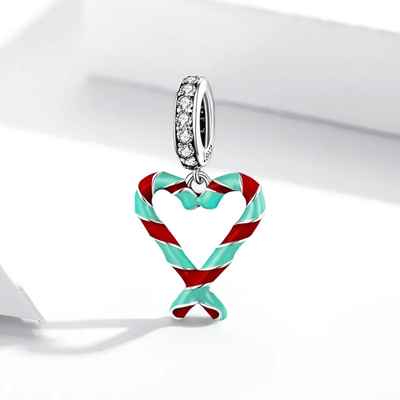 (imagine pentru) Pandora Stil Argint Cane Candy Charm - SCC2039 - Vizualizare 2