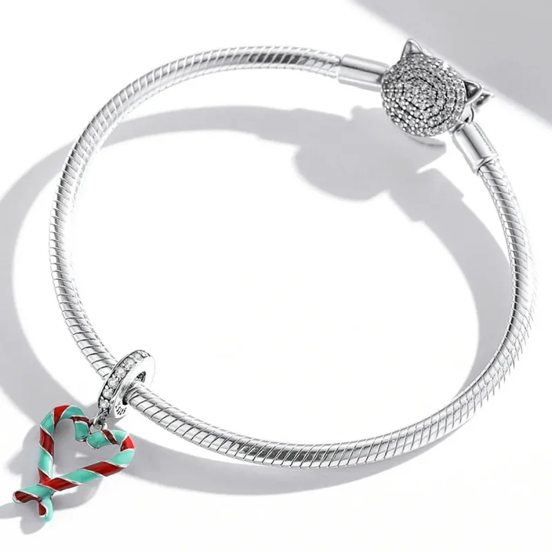 (imagine pentru) Pandora Stil Argint Cane Candy Charm - SCC2039 - Vizualizare 3