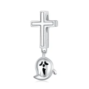 (imagine pentru) Pandora Stil Argint Charm Halloween Fantomă - BSC328