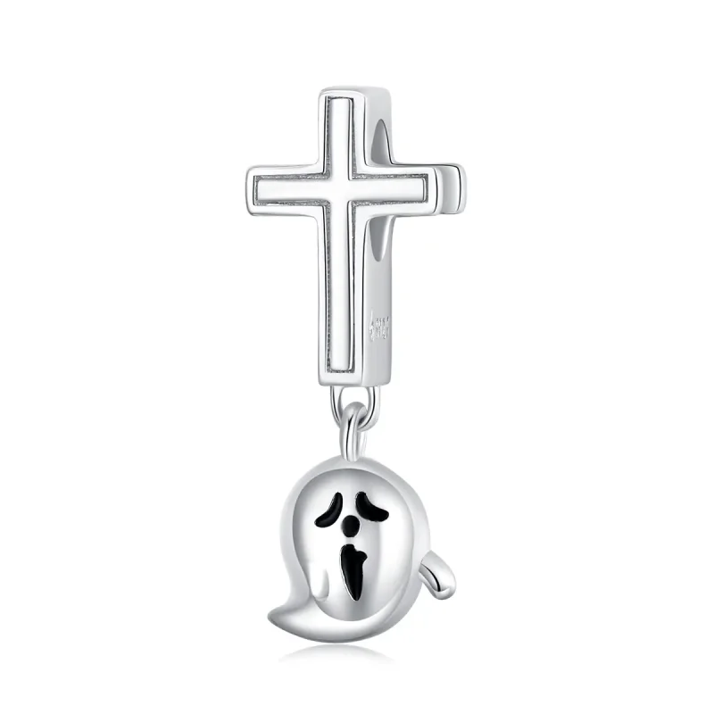 (imagine pentru) Pandora Stil Argint Charm Halloween Fantomă - BSC328
