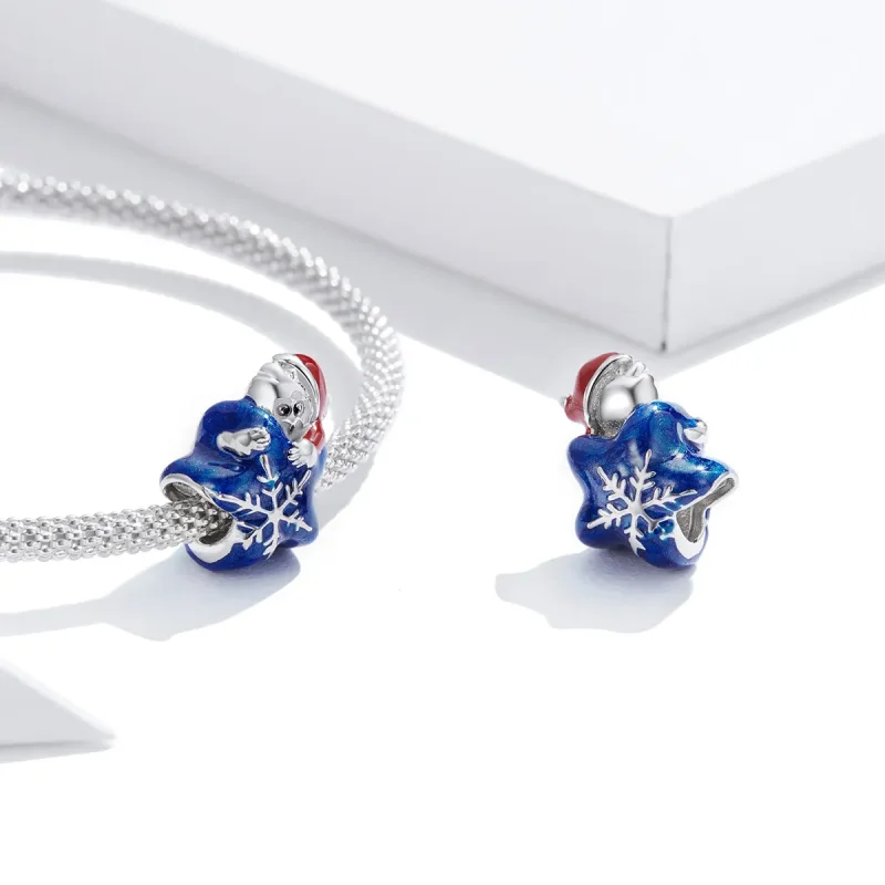 (imagine pentru) Pandora Style Argint Charm cu Moș Crăciun - BSC372 - Vizualizare 4