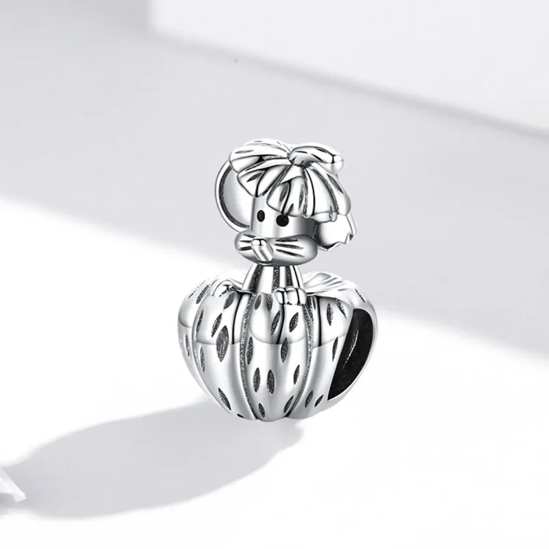 (imagine pentru) Stilul Pandora Argint Un șobolan care fură dovleci Charm - SCC1927 - Vizualizare 2