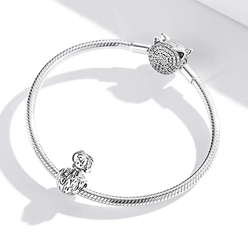 (imagine pentru) Stilul Pandora Argint Un șobolan care fură dovleci Charm - SCC1927 - Vizualizare 3