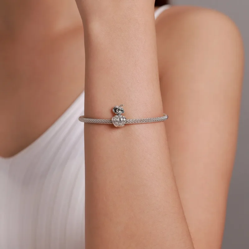 (imagine pentru) Stilul Pandora Argint Un șobolan care fură dovleci Charm - SCC1927 - Vizualizare 5