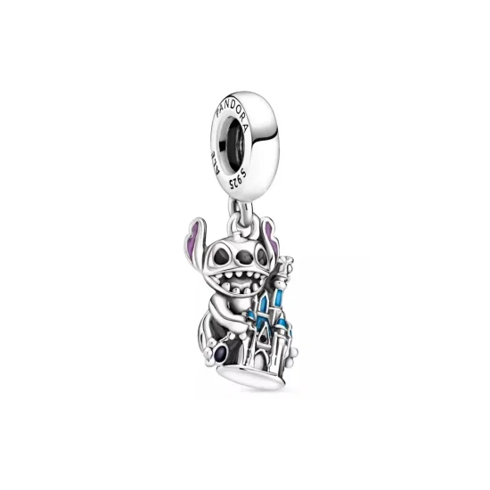 (imagine pentru) Stitch și Fantasyland Castle Figural Charm de Pandora - P400942464807