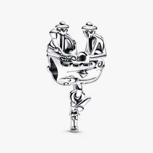 (imagine pentru) Breloc PANDORA Disney cu Clopoțica și Nava Piratului Capitan Hook - 792521C00