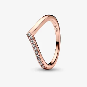 (imagine pentru) Inel Pandora Timeless Wish jumătate înșiruit cu strălucire - 182394C01
