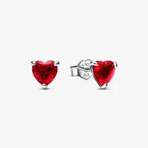 (imagine pentru) PANDORA Cercei Stud Red Heart - 292549C01