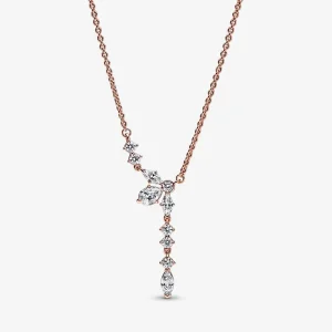 (imagine pentru) PANDORA Colier cu pandantiv în formă de cluster Herbarium Sparkling - 382386C01