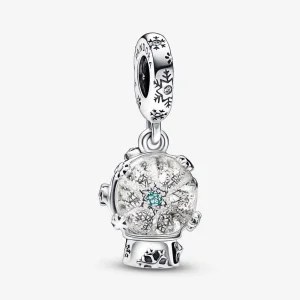 (imagine pentru) PANDORA Glob de Zăpadă cu Fulg de Zăpadă - Pandantiv 792369C01