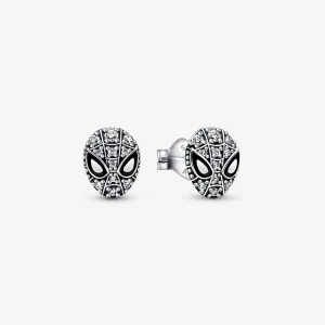(imagine pentru) PANDORA Marvel Cercei cu Ştift Spider-Man Mask Pavé - 292354C01