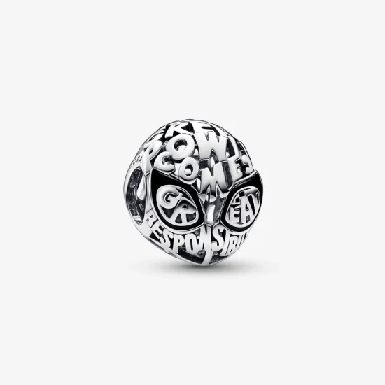 (imagine pentru) PANDORA Marvel Spider-Man Mask Charm - 792351C01