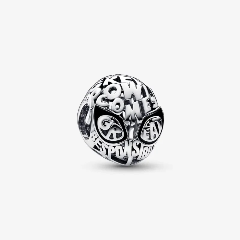 (imagine pentru) PANDORA Marvel Spider-Man Mask Charm - 792351C01