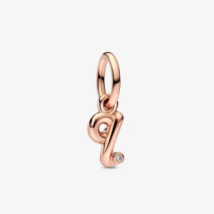 PANDORA Medalion Pendul Litere Scripte Alfabet - 782476C01 (imagine pentru) PANDORA Medalion Pendul Litere Scripte Alfabet - 782476C01