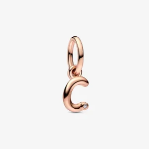 (imagine pentru) PANDORA Pandantiv litera C din argint, cu design de tip script - 782472C01