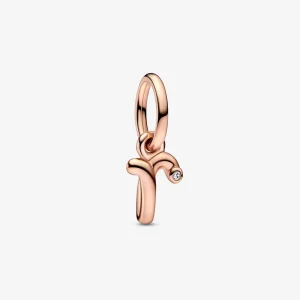 (imagine pentru) PANDORA Pandantiv litera R Script Alfabet, model dangle - 782477C01
