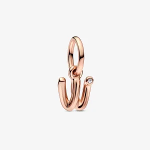 (imagine pentru) PANDORA Pandantiv litera W din argint cu model script - 782481C01