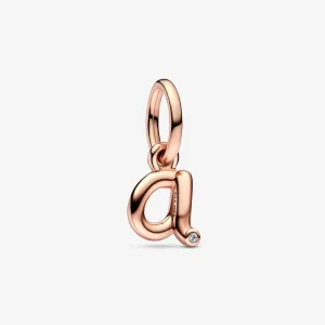 (imagine pentru) PANDORA Pandantiv litere A Script Alfabet Dangle Charm - 782531C01