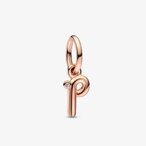 (imagine pentru) PANDORA Pandantiv litere P script alfabet - 782461C01