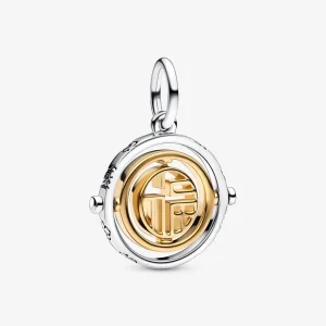 (imagine pentru) PANDORA Pandantiv Spinning Fu Bicolor - 762536C00