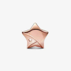 (imagine pentru) Pandora Rose Gold Charm Norocoasă Stea - 782484C01