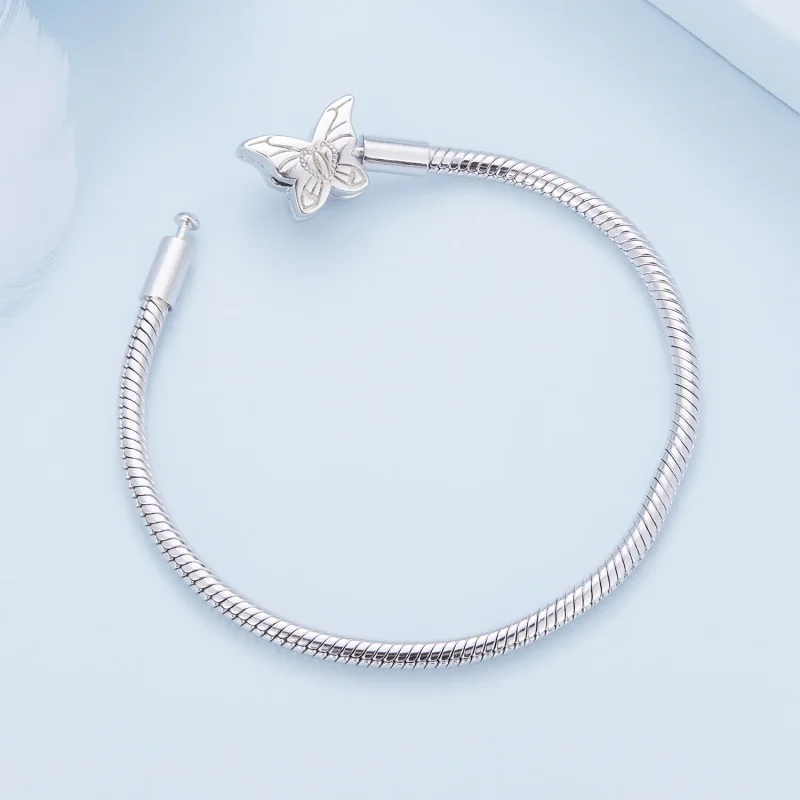 (imagine pentru) Brățară în stil Pandora cu fluture - BSB113 - Vizualizare 4
