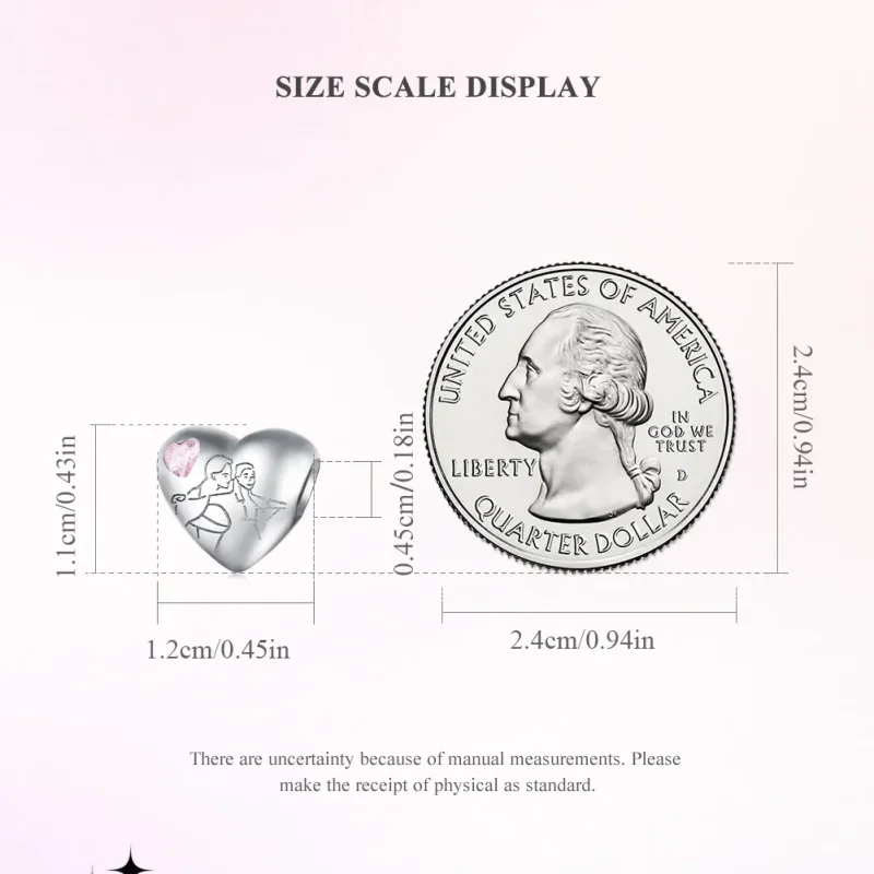 (imagine pentru) Breloc stil Pandora Soulmate - BSC772 - Vizualizare 6