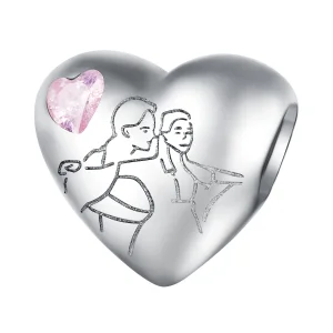 (imagine pentru) Breloc stil Pandora Soulmate - BSC772