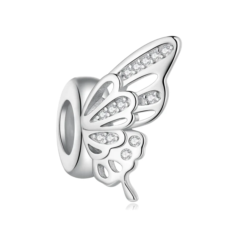 (imagine pentru) Charm Pandora stil Fluturi Spacer - BSC823 - Vizualizare 3