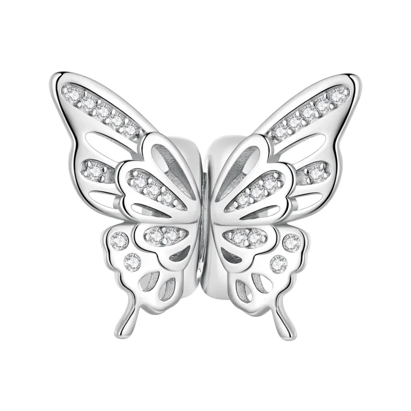 (imagine pentru) Charm Pandora stil Fluturi Spacer - BSC823