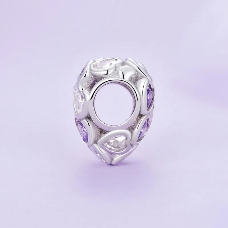 (imagine pentru) Charm Pandora Style Hearts All Over - SCC2451 - Vizualizare 3