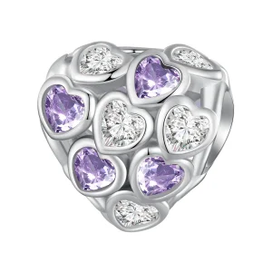 (imagine pentru) Charm Pandora Style Hearts All Over - SCC2451