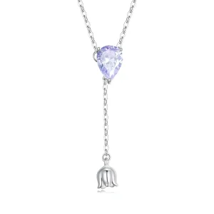 (imagine pentru) Colier ametist în stil Pandora - BSN271