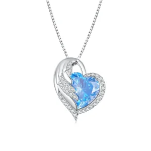 (imagine pentru) Colier din stilul Pandora cu safir - BSN281