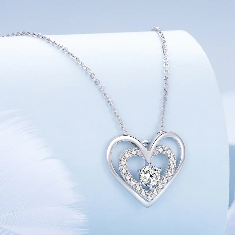 (imagine pentru) Colier in stil Pandora cu inima - BSN342 - Vizualizare 3