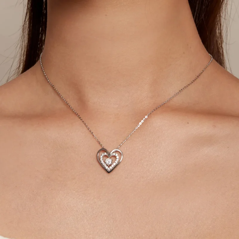 (imagine pentru) Colier in stil Pandora cu inima - BSN342 - Vizualizare 5