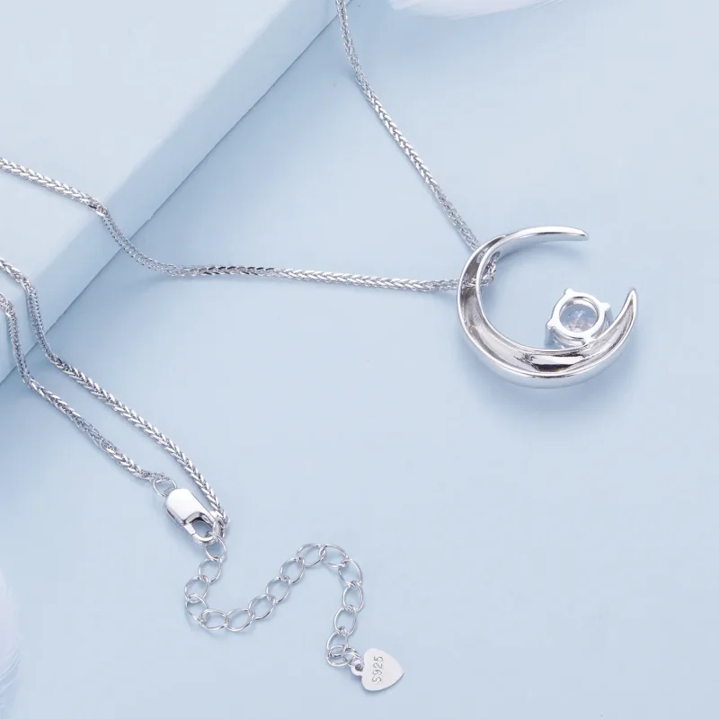 (imagine pentru) Colier în stil Pandora cu lună - BSN311 - Vizualizare 4