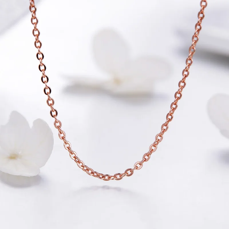 (imagine pentru) Colier stil Pandora aur roz - SCA014-45 - Vizualizare 3