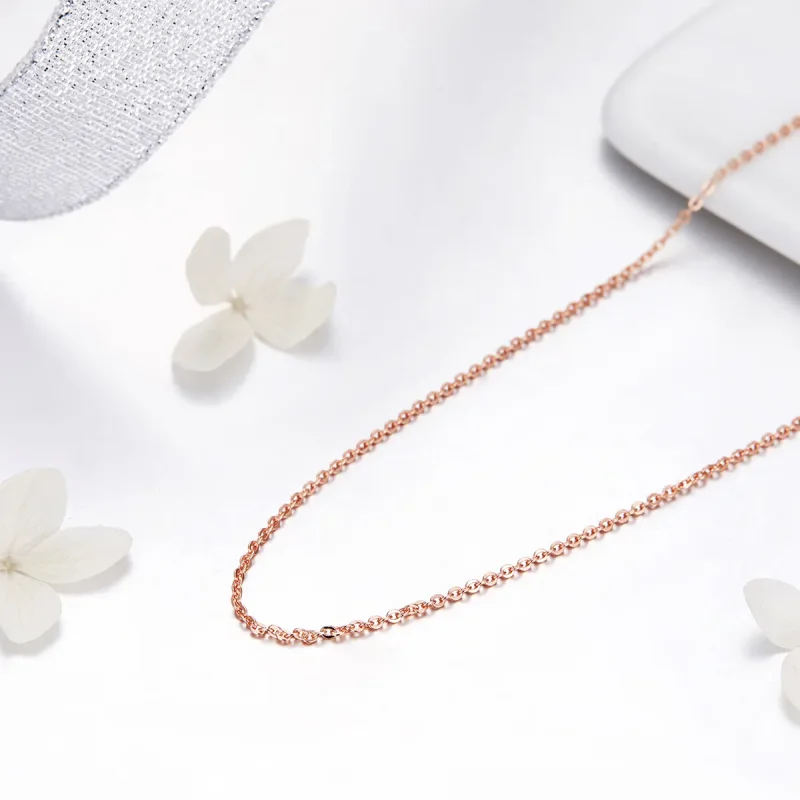 (imagine pentru) Colier stil Pandora aur roz - SCA014-45 - Vizualizare 4