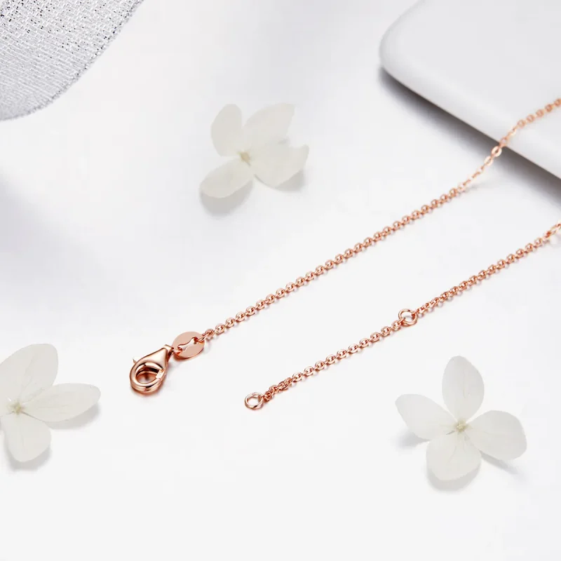 (imagine pentru) Colier stil Pandora aur roz - SCA014-45 - Vizualizare 5