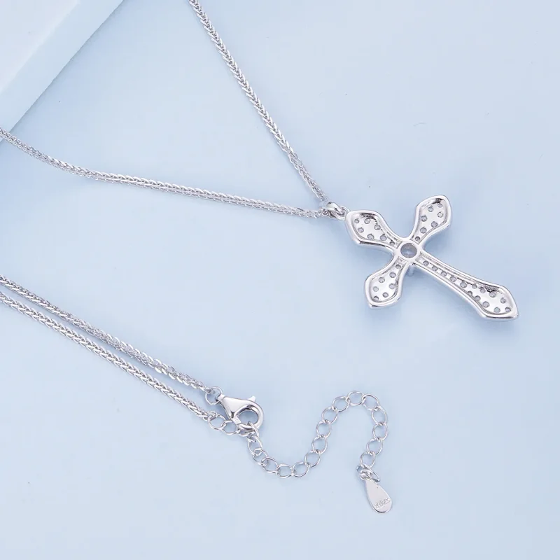 (imagine pentru) Colier stil Pandora cu cruce - BSN303 - Vizualizare 4