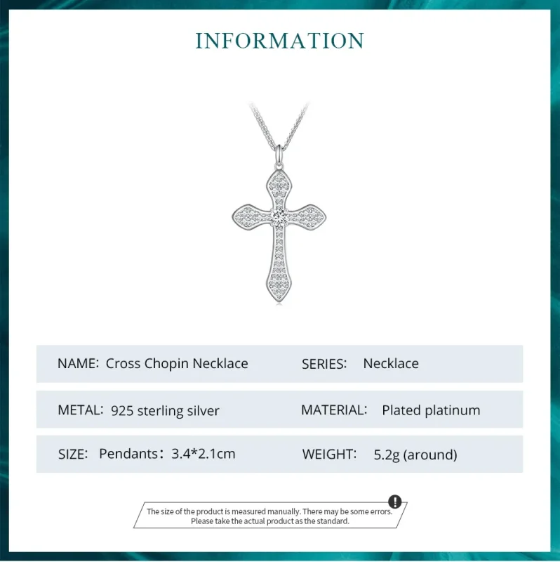 (imagine pentru) Colier stil Pandora cu cruce - BSN303 - Vizualizare 7