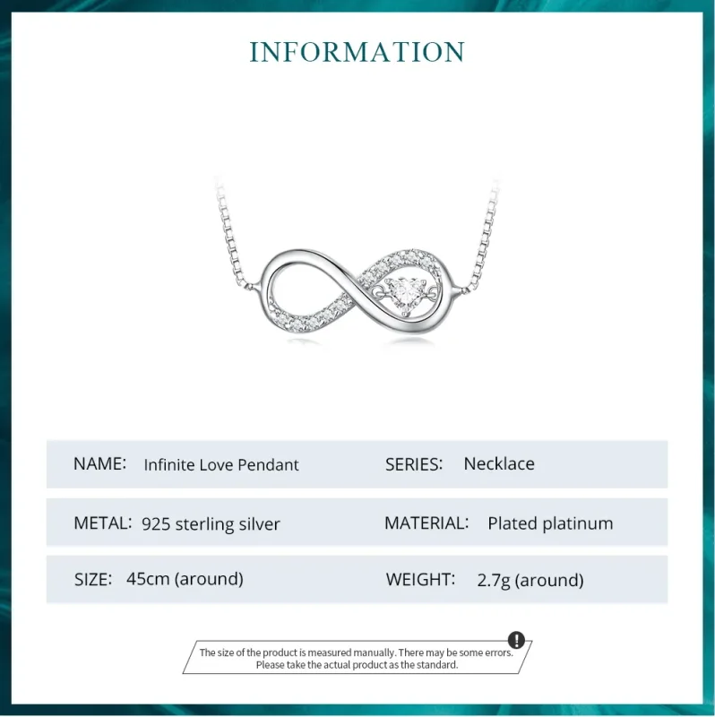 (imagine pentru) Colier stil Pandora Infinity - BSN276 - Vizualizare 7