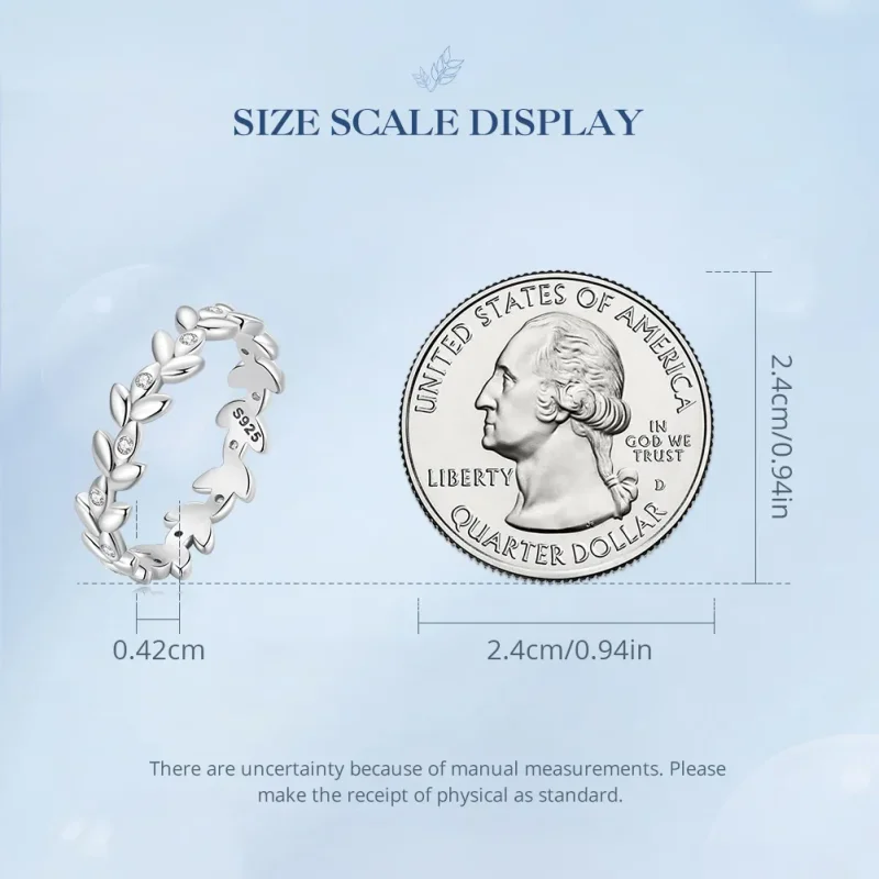 (imagine pentru) Inel cu model frunză în stilul Pandora - BSR306 - Vizualizare 7